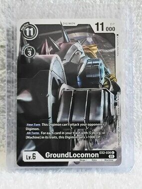 5/$20 Mint GroundLocomon Digimon Card EX2-036 C by Bandai!!